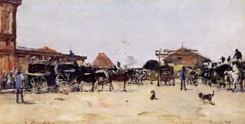 尤金 佈丹 La Place de la Gare, Deauville 尤金 佈丹 La Place de la Gare, Deauville